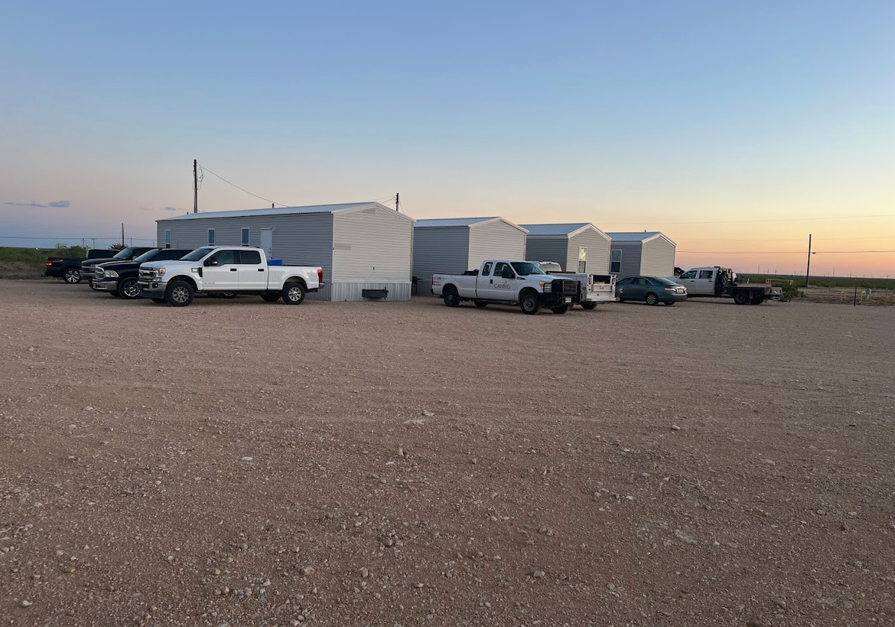 Furnished three bedroom modular housing units at Goldsmith RV Park & Housing